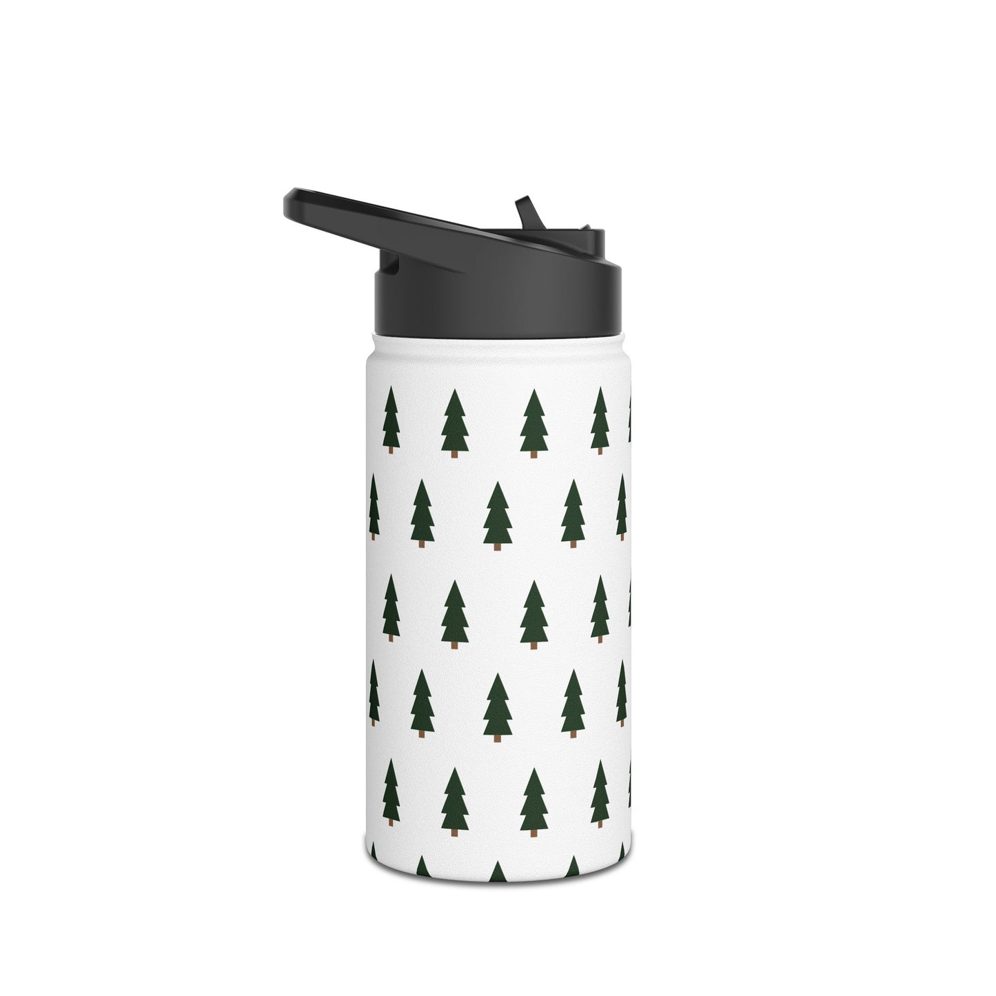 Pine Tree Pattern Stainless Steel Water Bottle — Travel Bottle