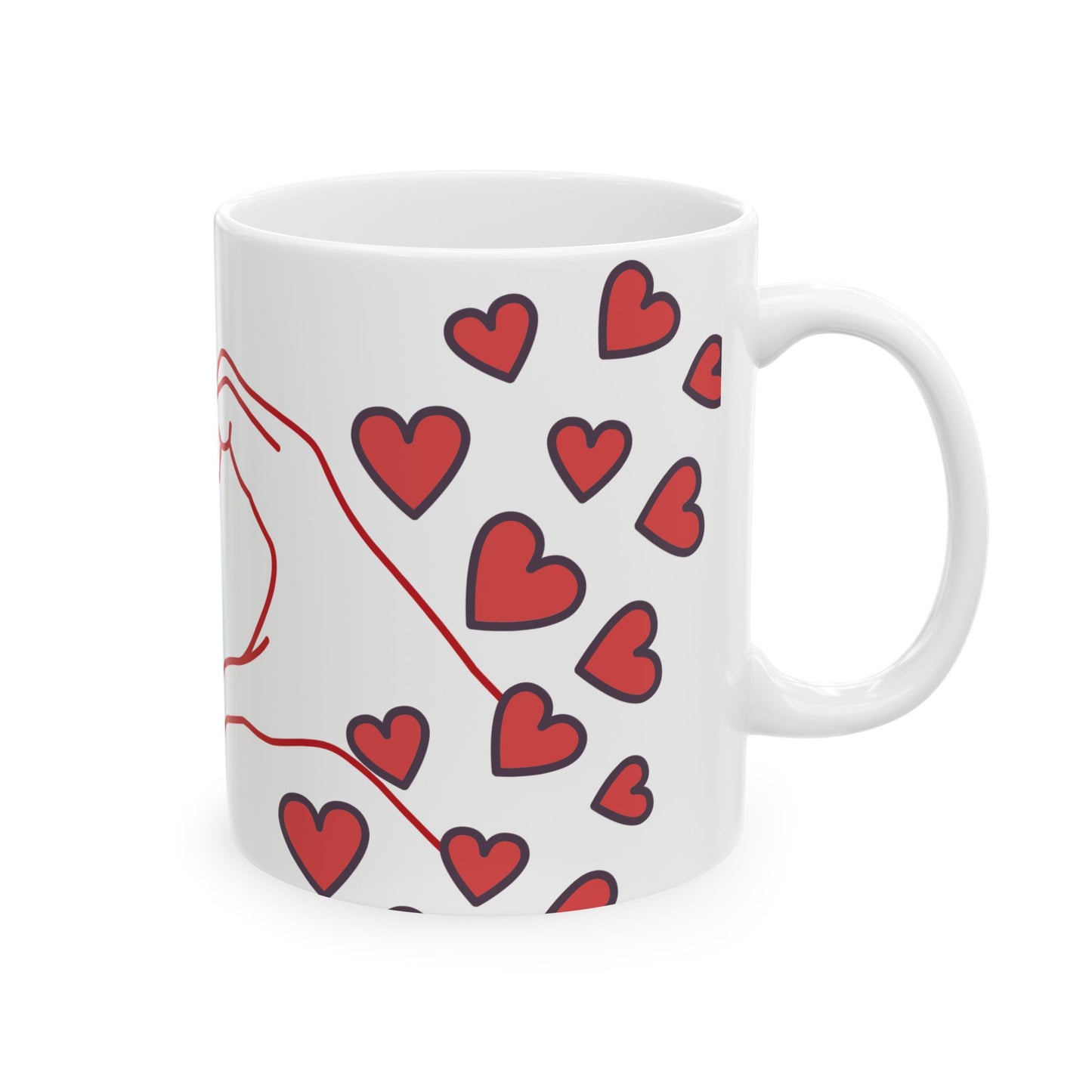 Heart Hands Ceramic Mug