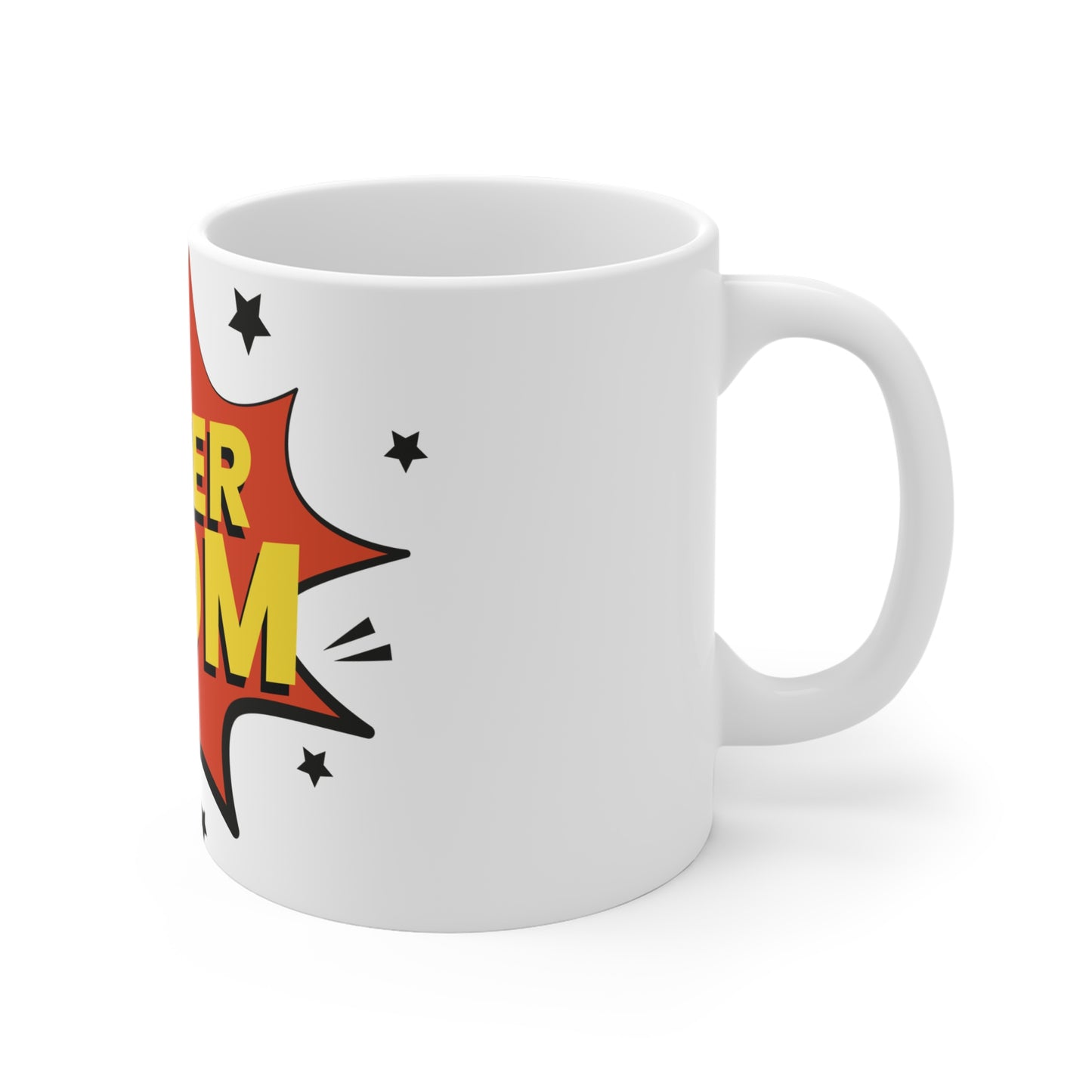 Super Mom Comic Style Coffee Mug - 11oz