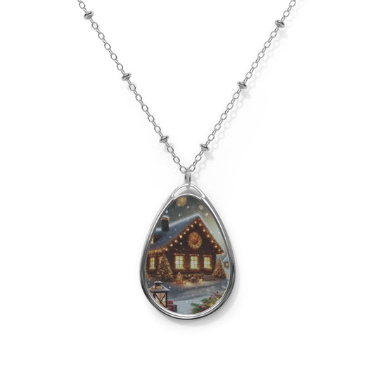 Oval Necklace - Joy to the world