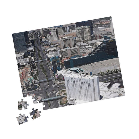 Las Vegas Aerial Photo Puzzle — Skyline Jigsaw (110/252/520/1014 pc)