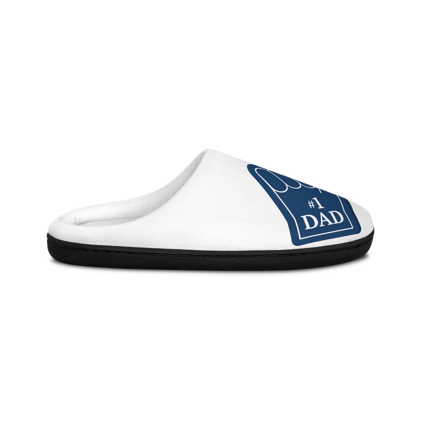 #1 Dad Indoor Slippers — Super Dad Cozy house shoes