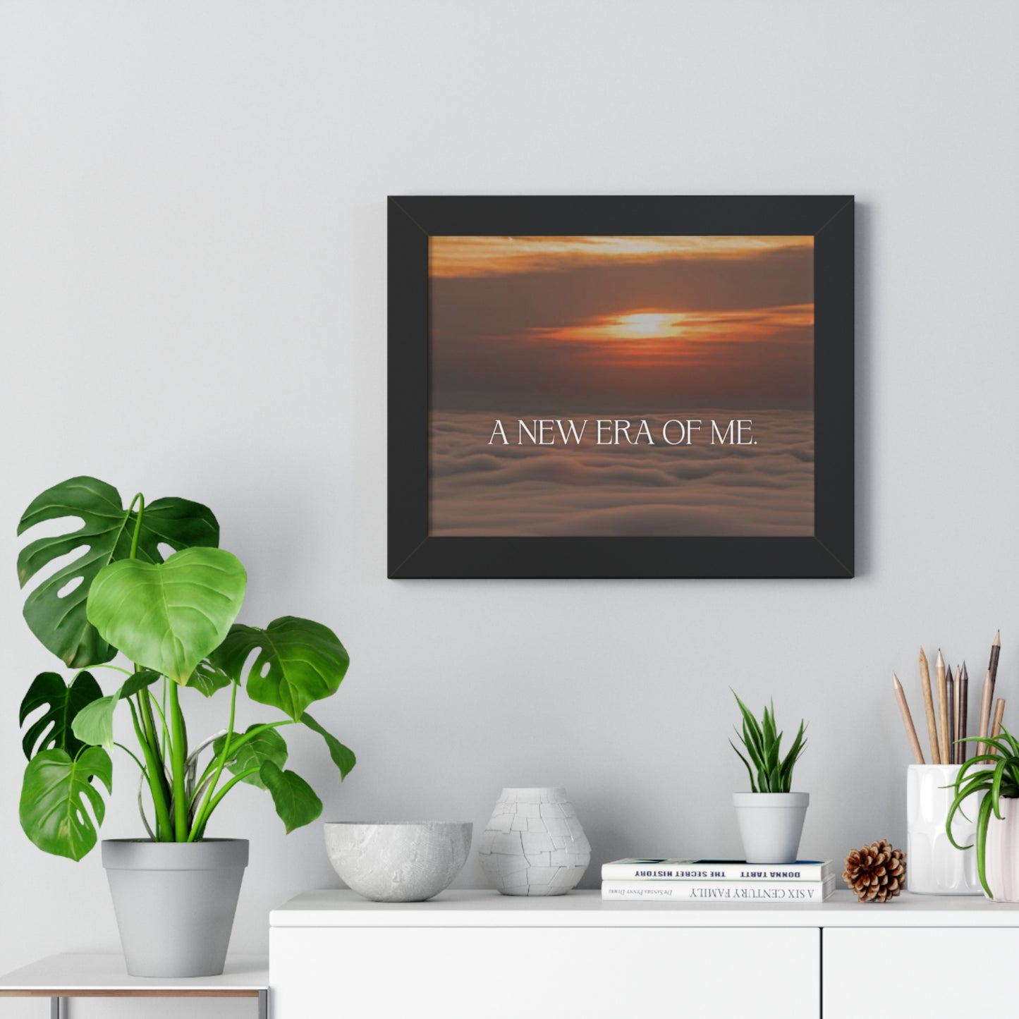 Inspirational Framed Horizontal Poster - "A New Era of Me"