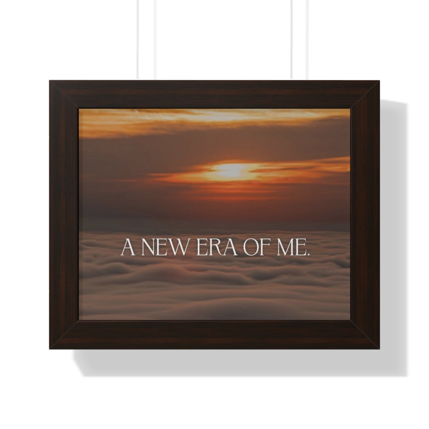 Inspirational Framed Horizontal Poster - "A New Era of Me"