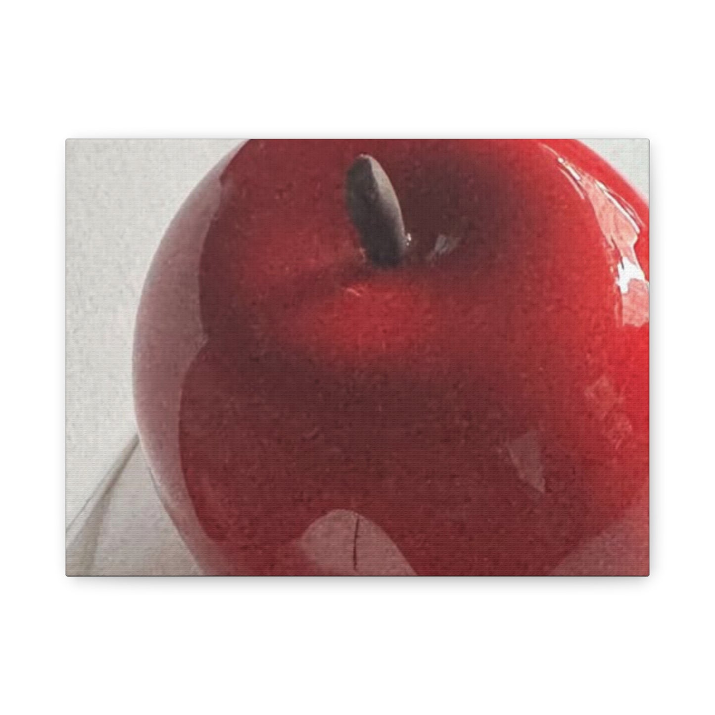 Red Apple Close-Up Matte Stretched Canvas (1.25")