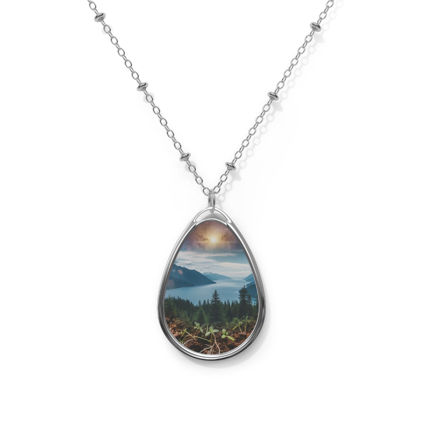 Oval Necklace - Go within