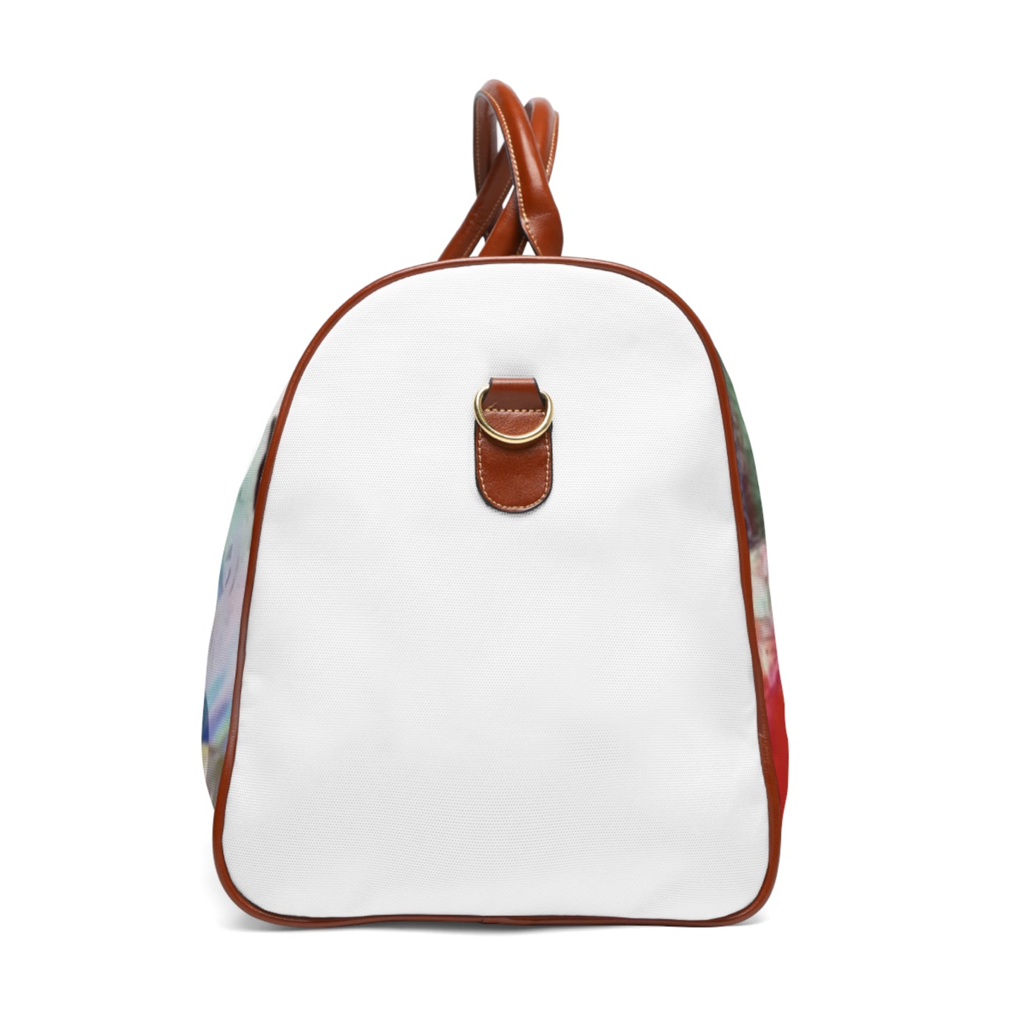 Floral Haze Waterproof Travel Bag — Water-Resistant Weekender Duffel