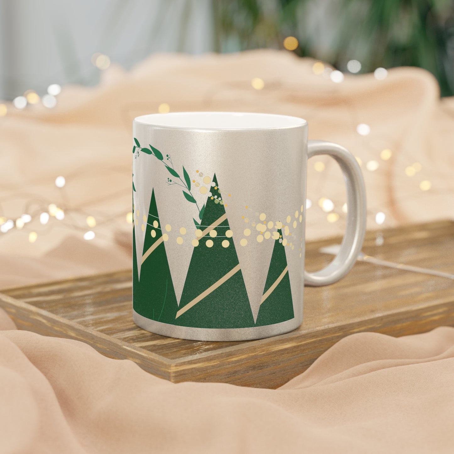 Sparkling Tree Metallic Mug