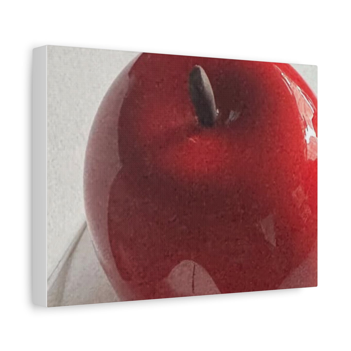 Red Apple Close-Up Matte Stretched Canvas (1.25")
