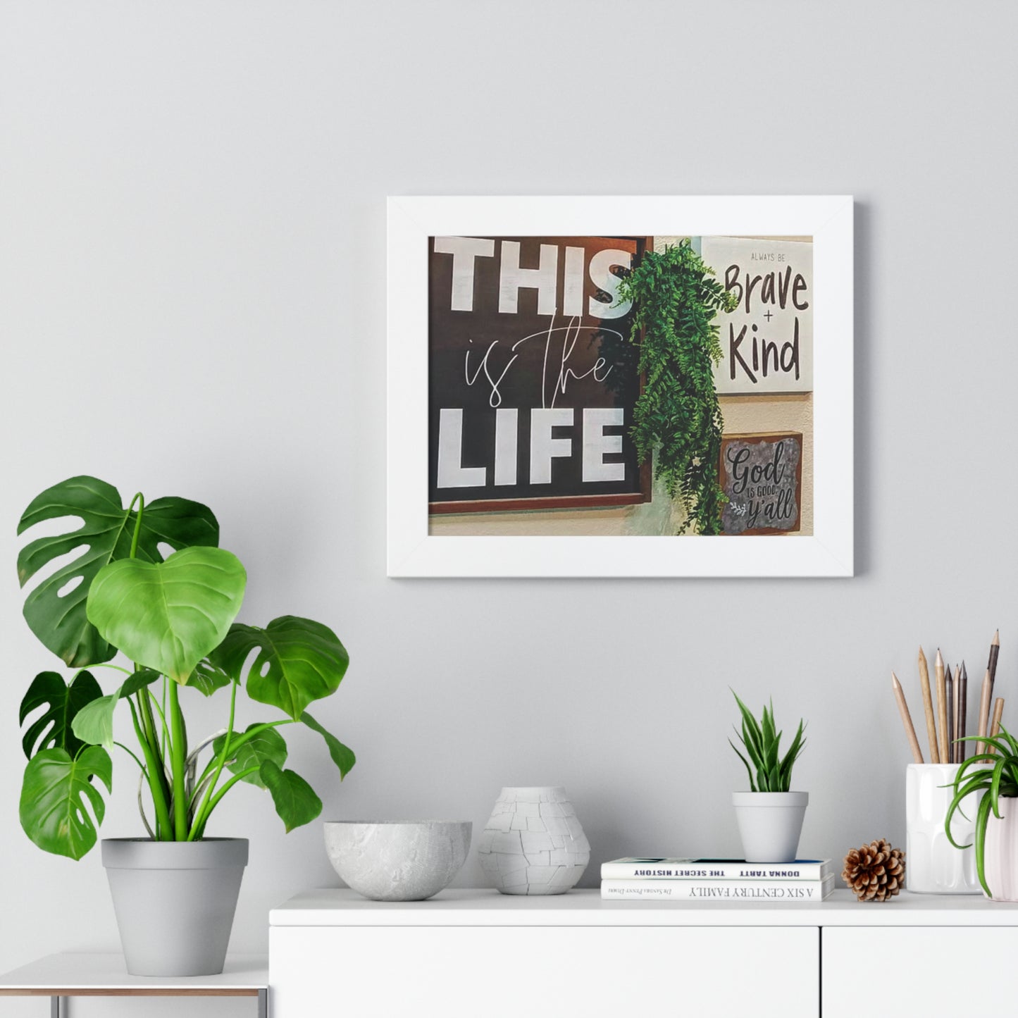 Inspirational Framed Horizontal Poster - (This is the Life)