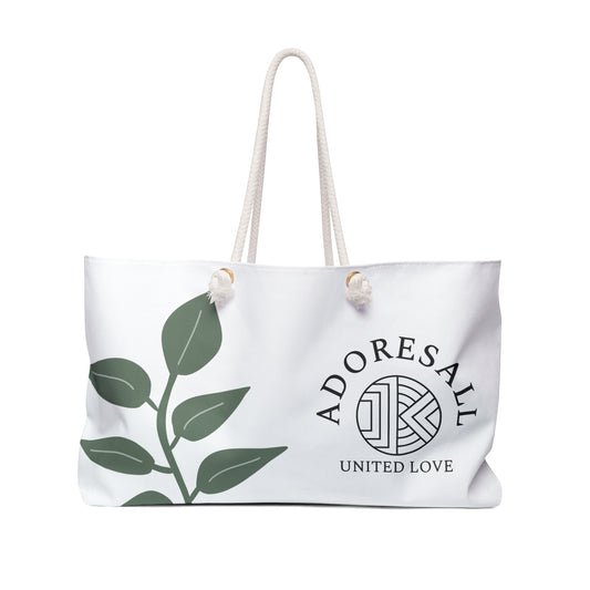 Adoresall United Love Leaf Print Weekender Bag