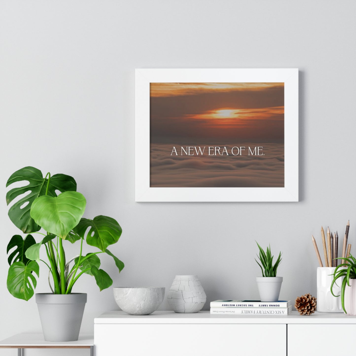 Inspirational Framed Horizontal Poster - "A New Era of Me"