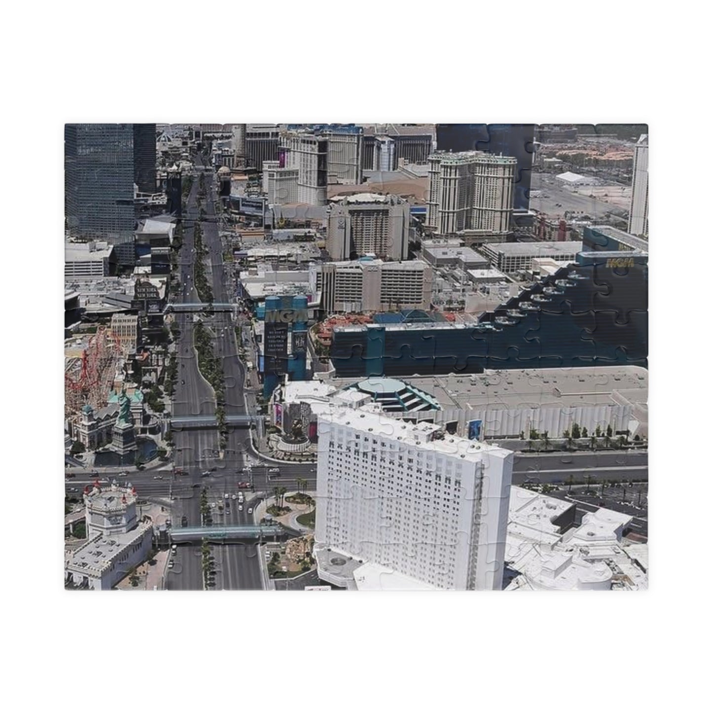 Las Vegas Aerial Photo Puzzle — Skyline Jigsaw (110/252/520/1014 pc)