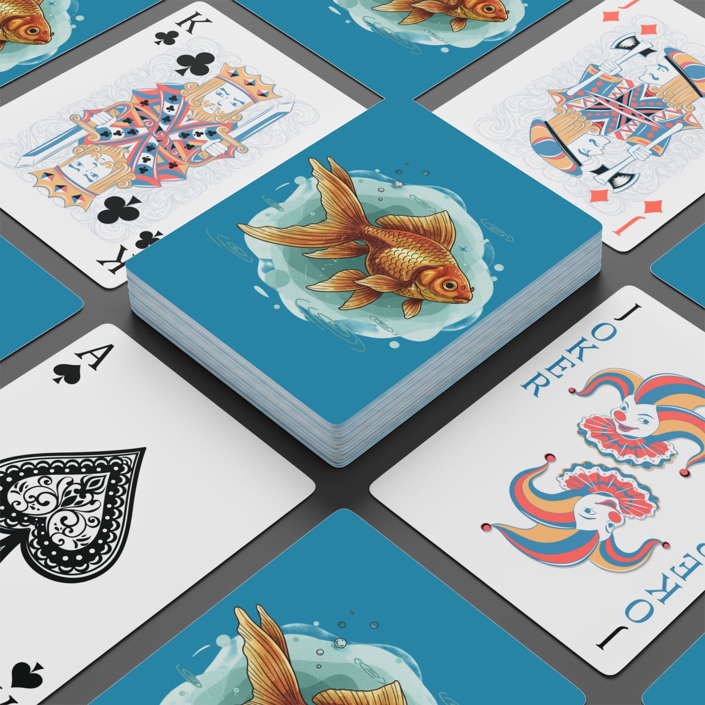 Goldfish Playing Cards — Artistic fish deck