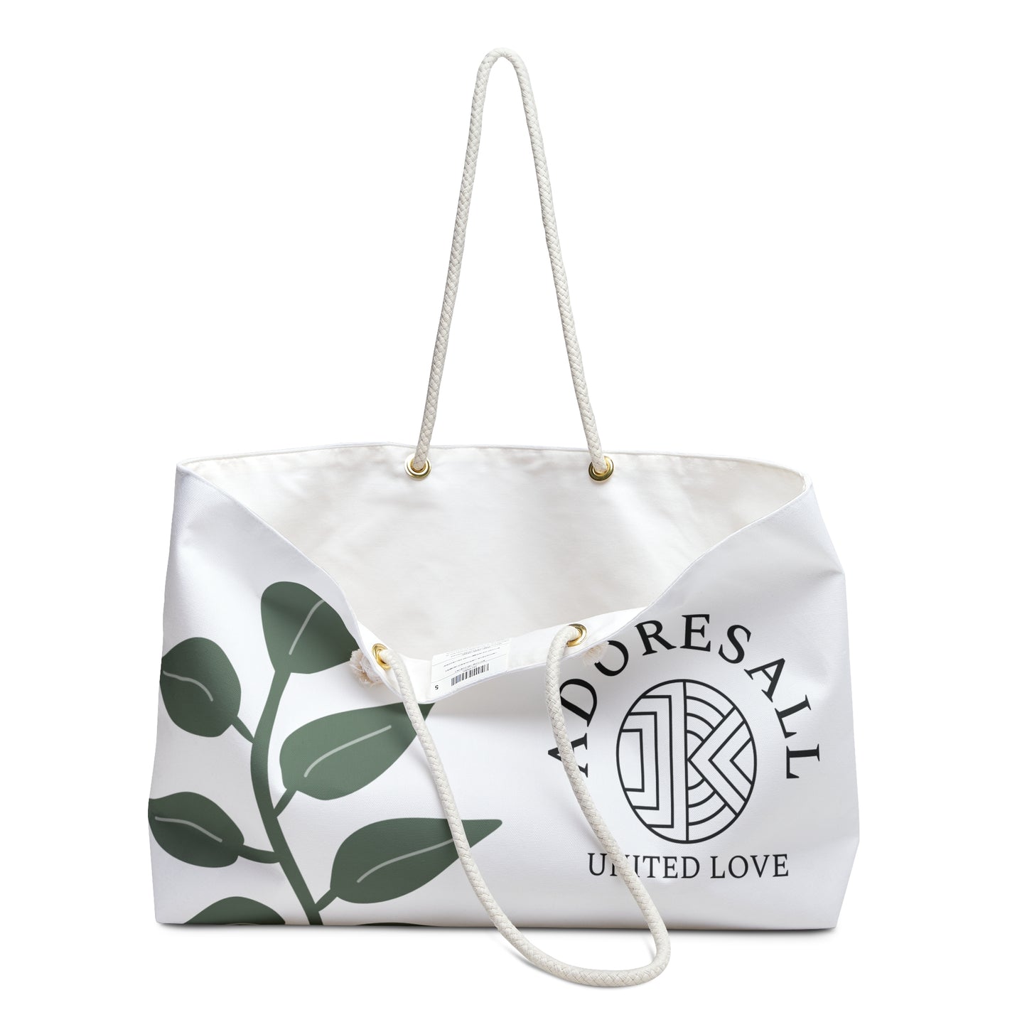 Adoresall United Love Leaf Print Weekender Bag