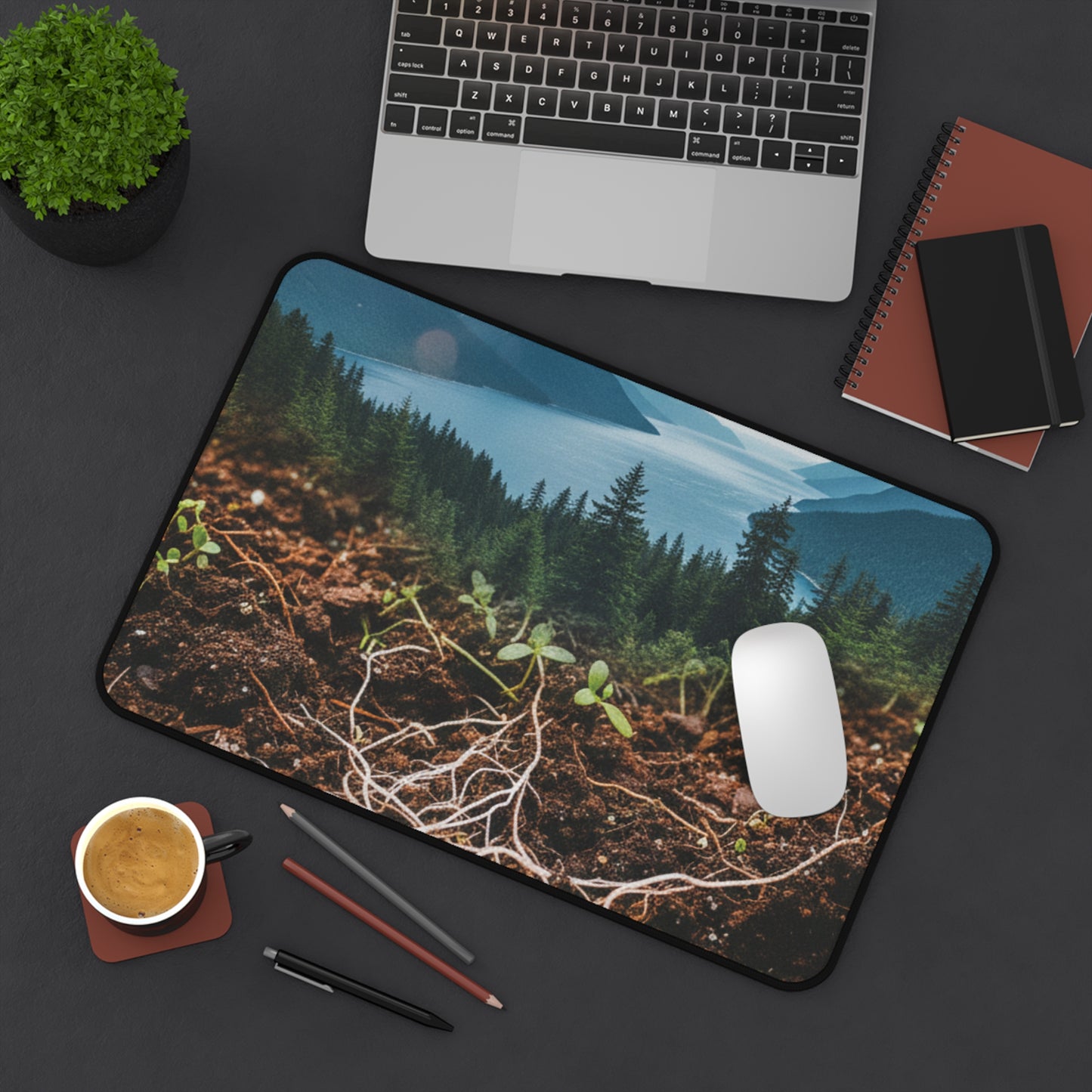 God's creation Desk Mat — Nature roots Mouse Pad