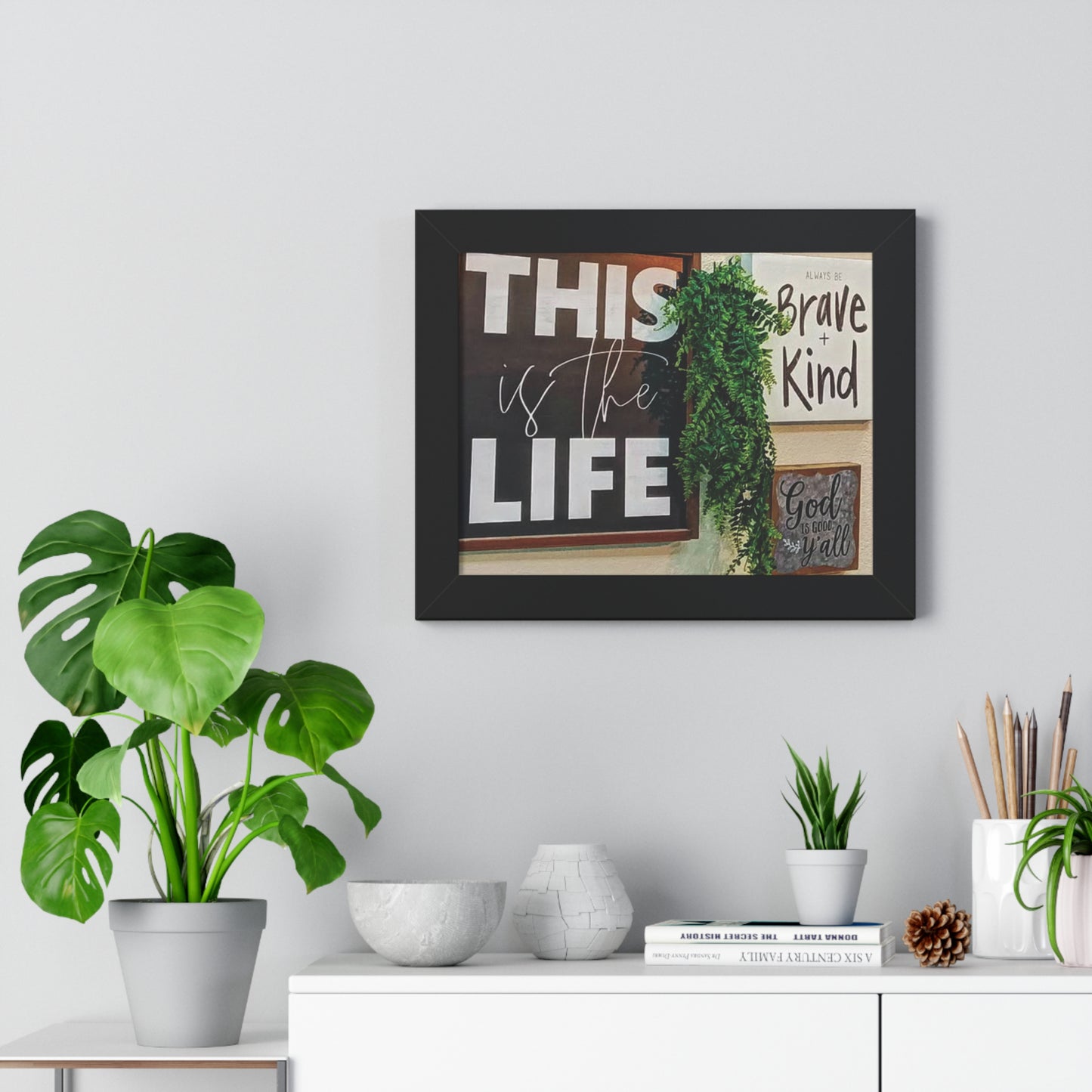 Inspirational Framed Horizontal Poster - (This is the Life)