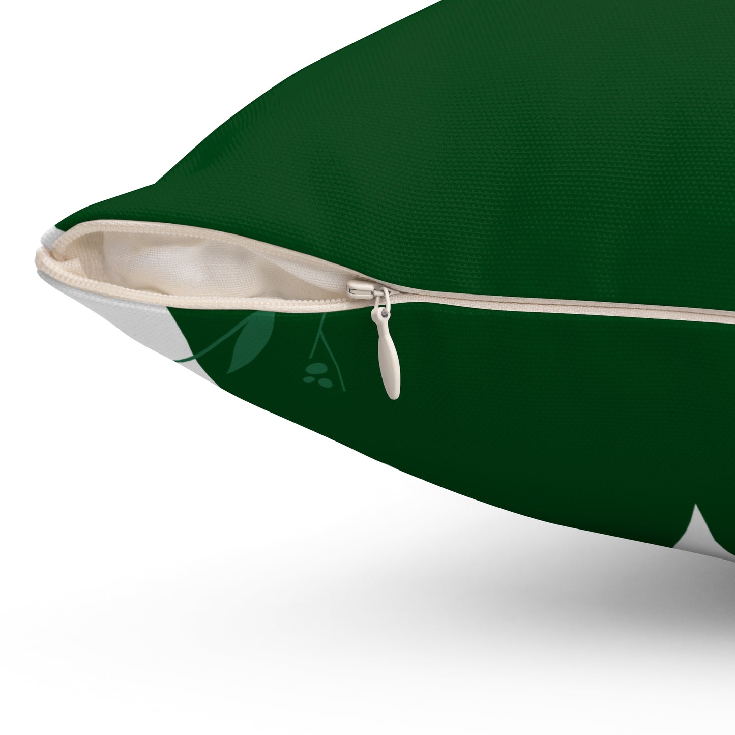 Joyful Green Mountain Polyester Square Pillow