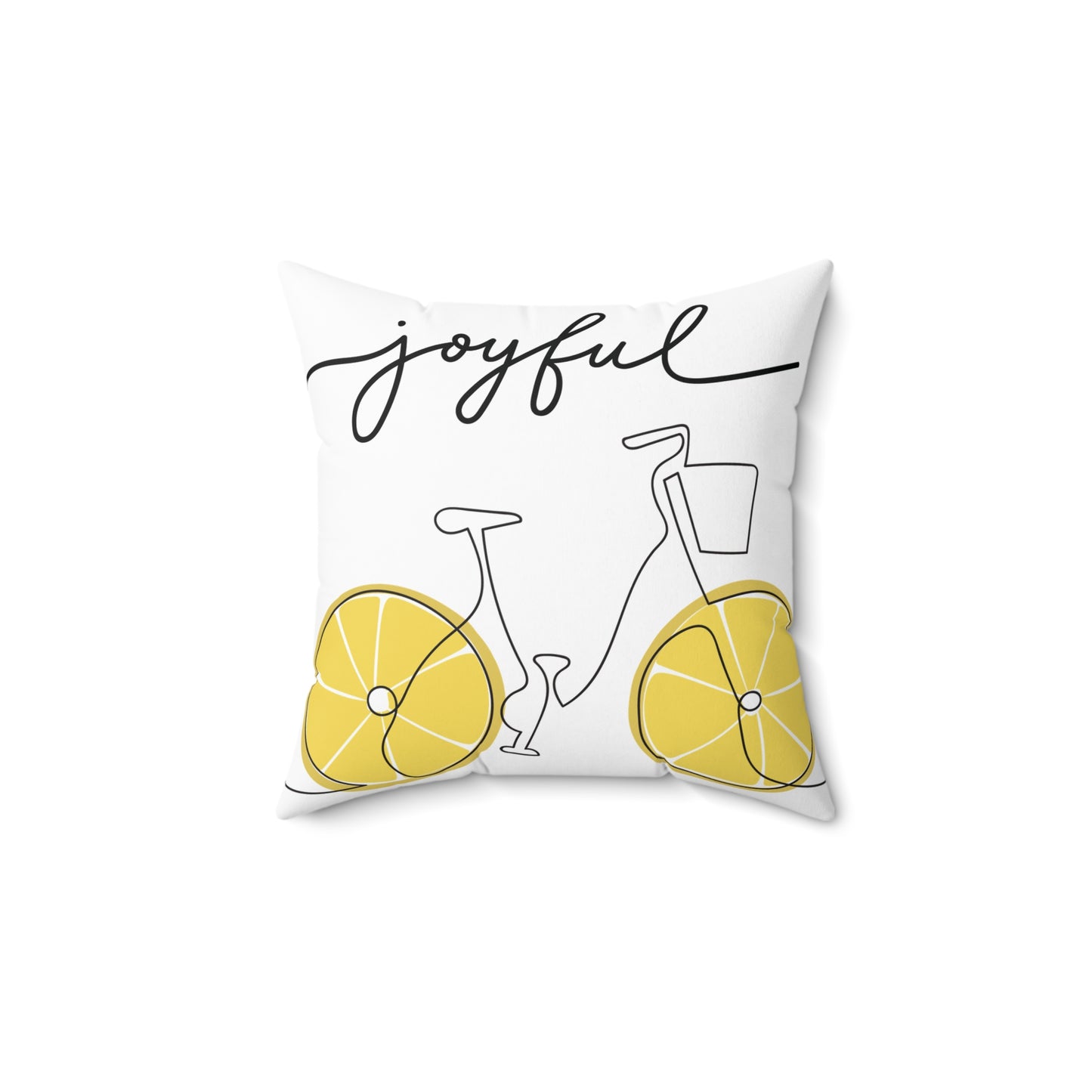 Joyful Lemon Bike Pillow