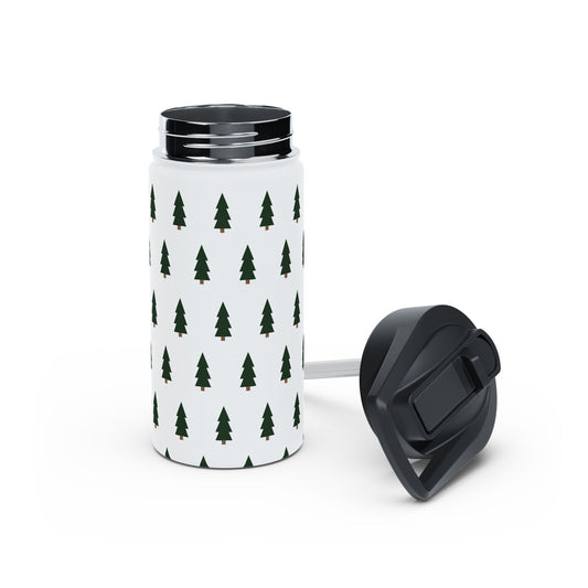 Pine Tree Pattern Stainless Steel Water Bottle — Travel Bottle