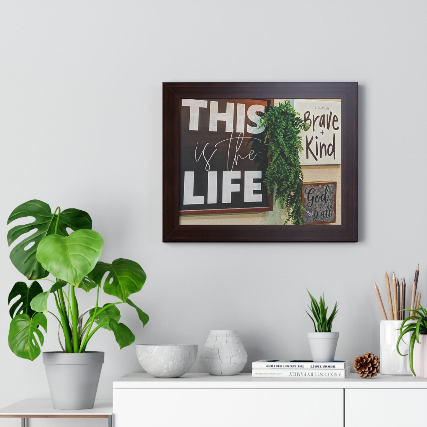 Inspirational Framed Horizontal Poster - (This is the Life)