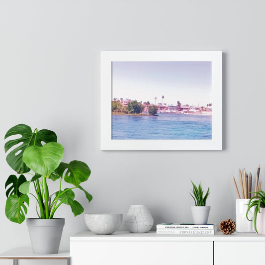 Serene Watercolor Framed Horizontal Poster | Coastal Home Decor